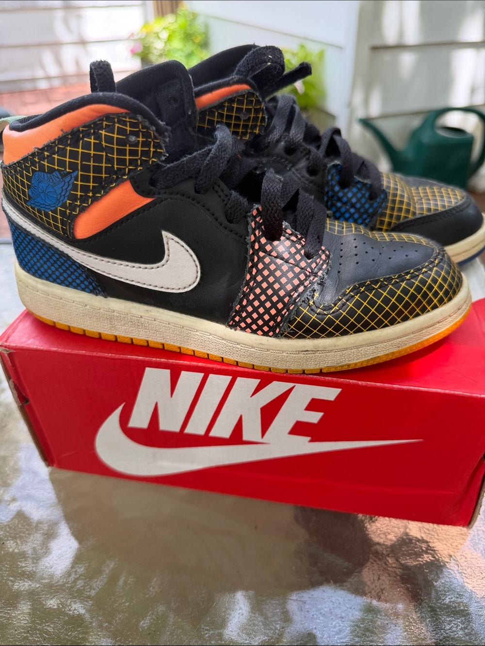 Nike Big Kid Jordan 1 Mid MMD GS “Multi Grid”